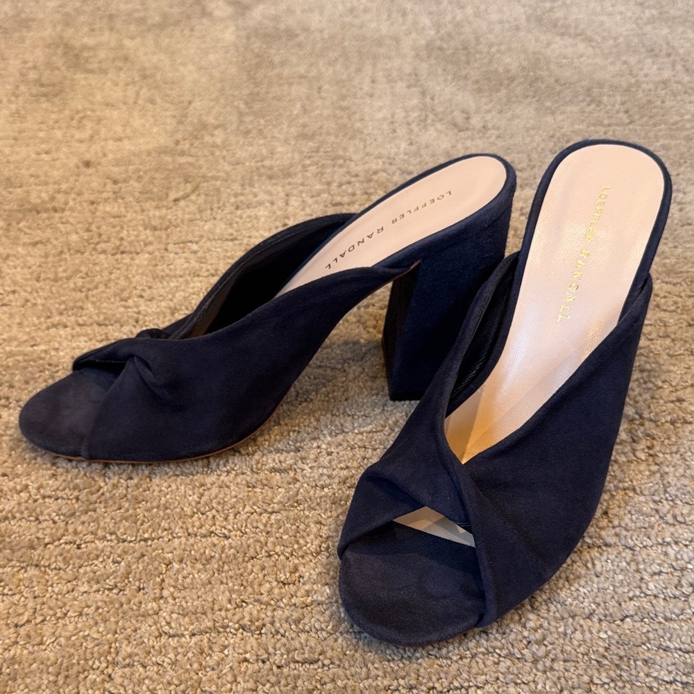 Leoffler Randall - Women's Black Heeled Mules - Picture 9 of 9